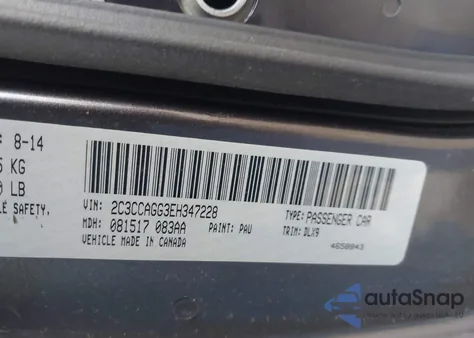 2014 Chrysler 300 300S from USA, damaged, VIN 2C3CCAGG3EH347228